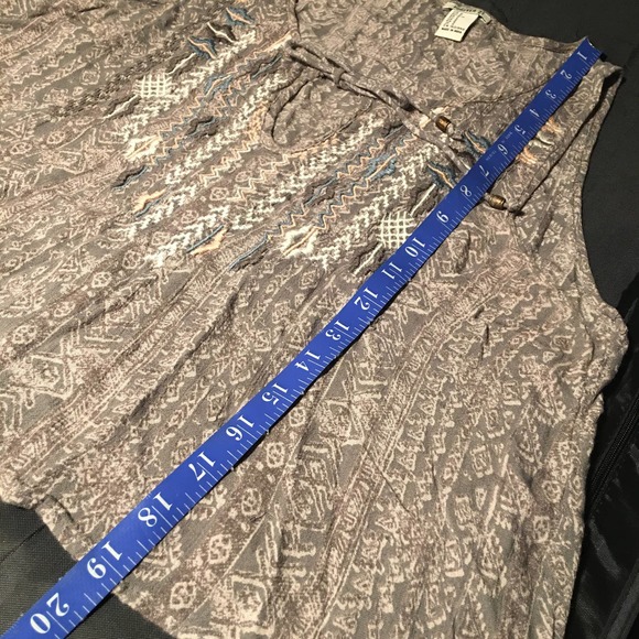 Forever 21 Boho Tribal Embroidered Tank Crop Top - Picture 6 of 12